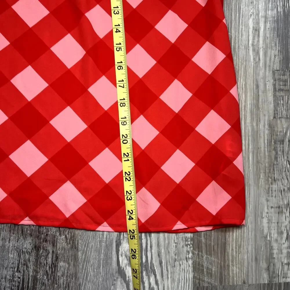 J. CREW Gingham Tie-Neck Womens Tank NWT